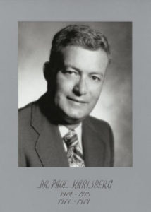 Dr Paul Karlsberg 1974-75 77-79