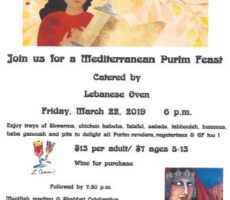Purim Feast Shabbat 20190322