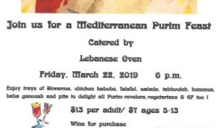 Purim Feast Shabbat 20190322