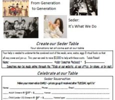 TBT First Night Seder 2019