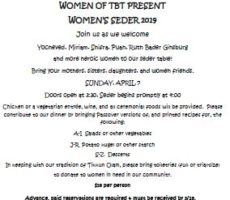 TBT womens seder 20190407