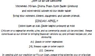 TBT womens seder 20190407