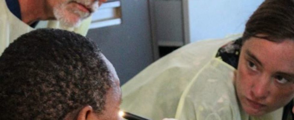 examining ebola survivor